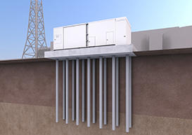 発電所内既存設備の耐震補強