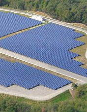 押部谷太陽光発電所の架台基礎